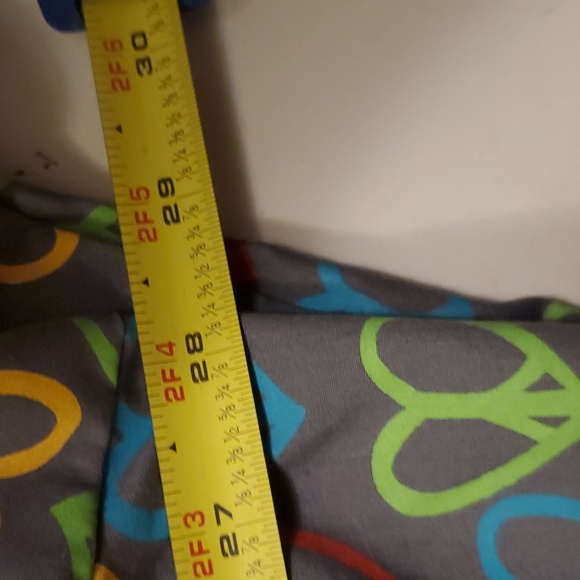 Jockey Scub Women's Top overlap V- Neck Pullover Gray w/ Peace Heart Print - Picture 6 of 7